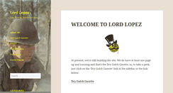 Desktop Screenshot of lordlopez.com