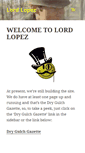 Mobile Screenshot of lordlopez.com