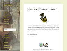 Tablet Screenshot of lordlopez.com